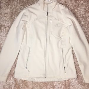 Women’s The North Face White Zip-Up Jacket